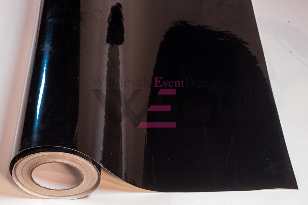 6Mil Black Removable (Bubble Free) Dance Floor Wrap Vinyl