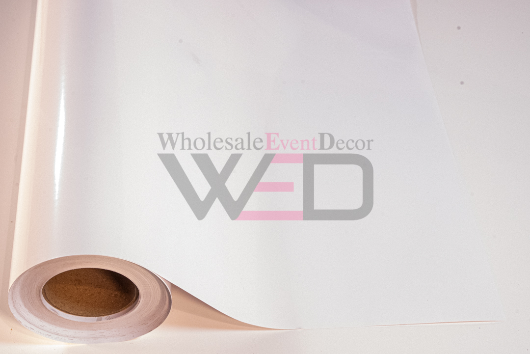 6.5Mil White Removable (Bubble Free) Dance Floor Wrap Vinyl