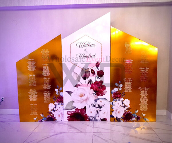 Printed Seating Charts and Portraits